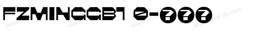 FZMINGGB1 0字体转换
